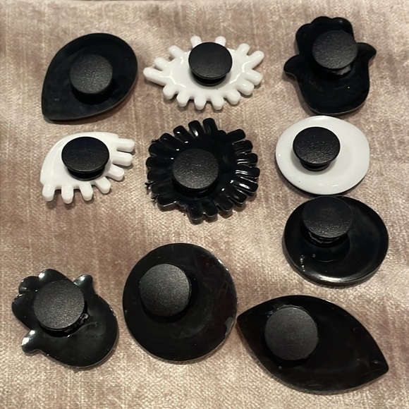 Crocs Jibbits Charms 10 Piece Bundle Evil Eye - Picture 3 of 5
